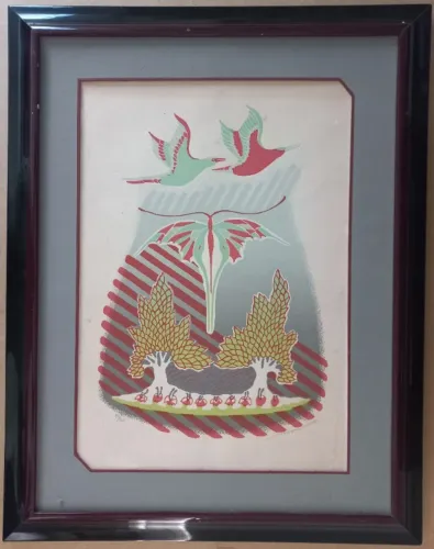 Gravura de José Carlos Moura - Quadro em serigrafia   