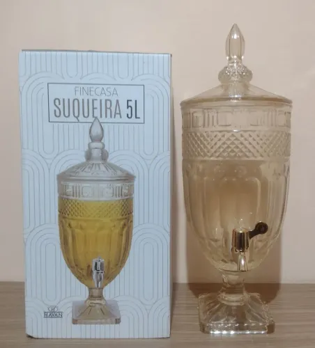 Suqueira 5 Litros em vidro