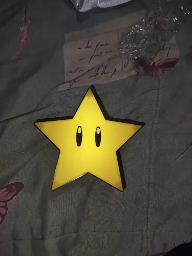 Luminária Estrela do Mario - Iluminação Decorativa