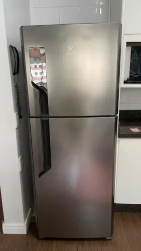 Geladeira Electrolux Frost Free 431L Duplex Cor Inox 220v