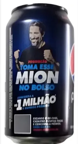 Latinha de coleção vazia do Marcos Mion da pepsi
