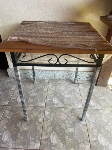 Mesa Rustica Madeira e Ferro