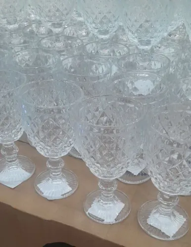 Jogo de taças de cristal