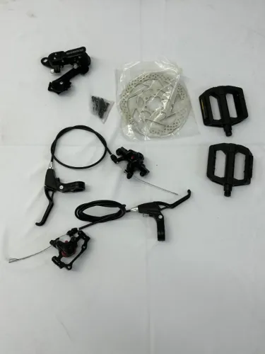 Conjunto Freio a Disco GTS Shimano + Par de Pedais