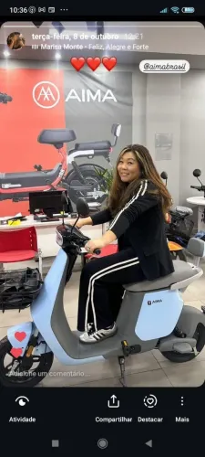 Moto elétrica sem uso