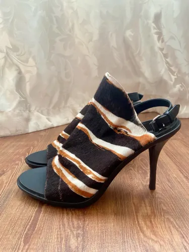 Balenciaga Original Salto Animal Print 37 Importado EUA