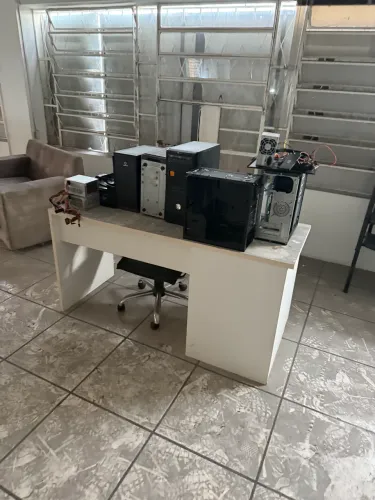 Mesa de escritório mdf branca