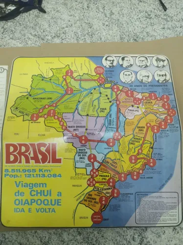 Jogo de tabuleiro Brasil - Viagem de Chui a Oiapoque