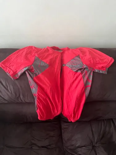 Ciclismo Camiseta Marcio May Manga Curta Vermelha Tamanho M pouco uso