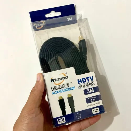 Cabo HDMI 4K Ultra HD 3 Metros - Alta Velocidade