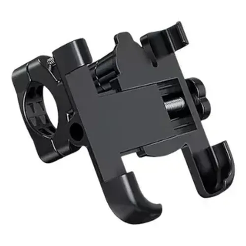 Suporte Celular Com Carregador Para Moto Guidão Alumínio Articulado Preto