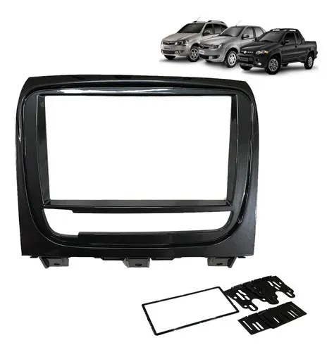 Moldura 2din Fiat Palio Weekend Siena Strada 2013 2014 2015
