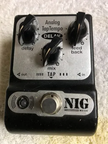 Pedal Delay Analog Nig(Chave Nova sem clic)parcelo no Olxpay/ML avalio troca