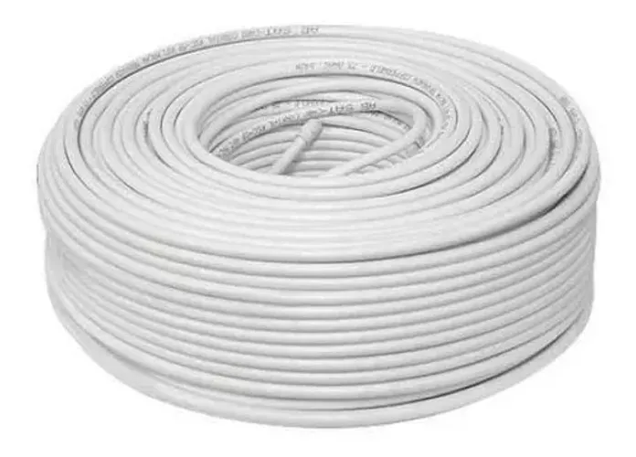 Cabo TV Satélite TV Digital Coaxial RG6 Rolo 100m