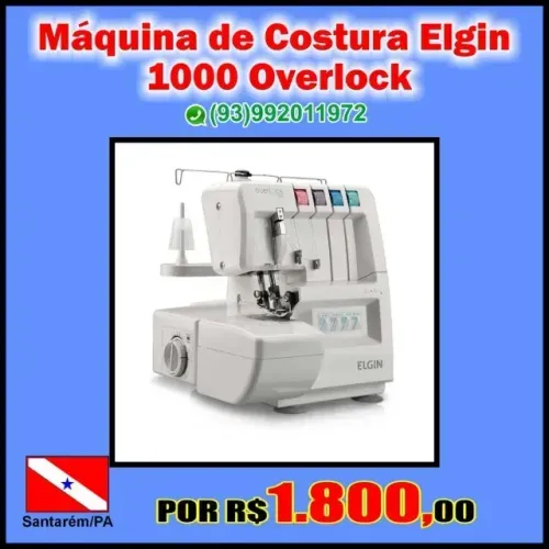 OPORTUNIDADE IMPERDÍVEL! Máquina de Costura Overlock Elgin 1000!