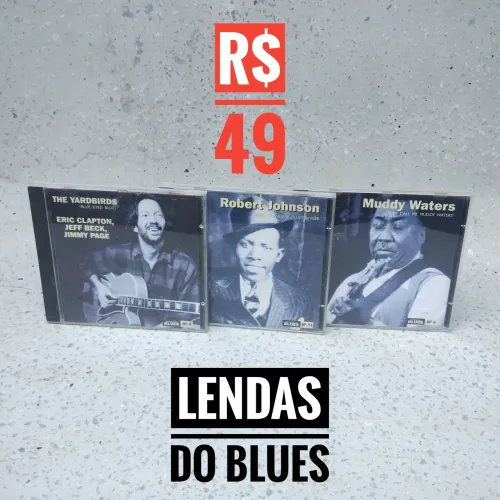 Lote de CDs de Blues - Lendas do Blues, Bluesman <br>