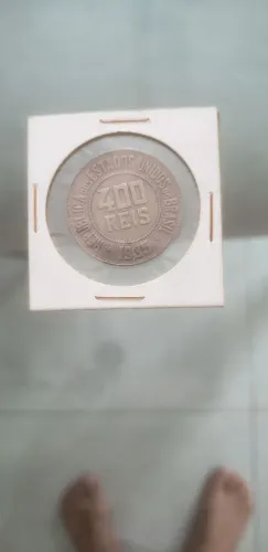 Moeda de 400 réis de 1935. Moeda MBC.
