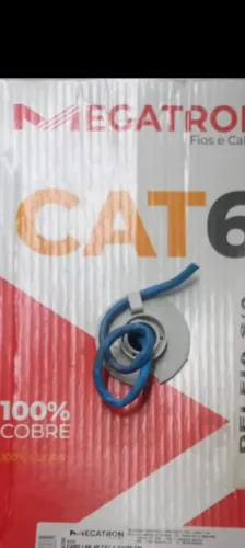 CAIXA DE CABO DE REDE CAT6 MEGATRON 100% COBRE!
