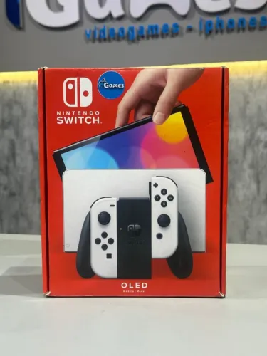 Nintendo Switch Oled Novo + Vários Jogos | Garantia de 1 Ano - Promoção iGames