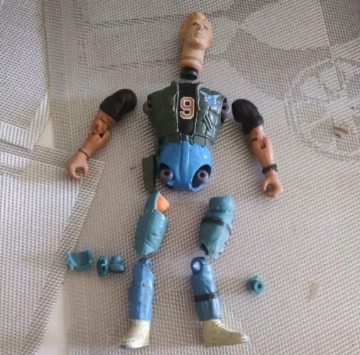 BONECO TD JACKSON PEÇAS SERIE RAMBO GLASSLITE ANOS 80 E 90