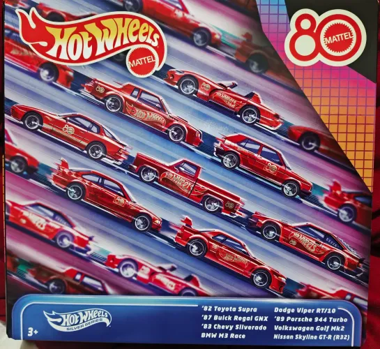Hot Wheels 80 anos Mattel silver series