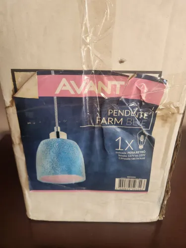 Lustre pendente Farm Blue Novo