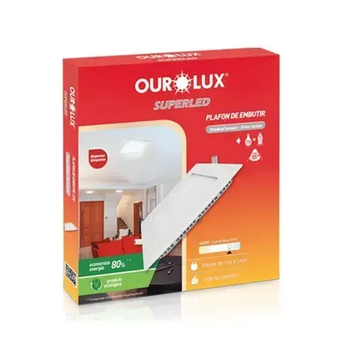 Plafon De Led 30x30 Embutir Quadrado (Honestidade e Qualidade Distribuidora JK Eletrônicos