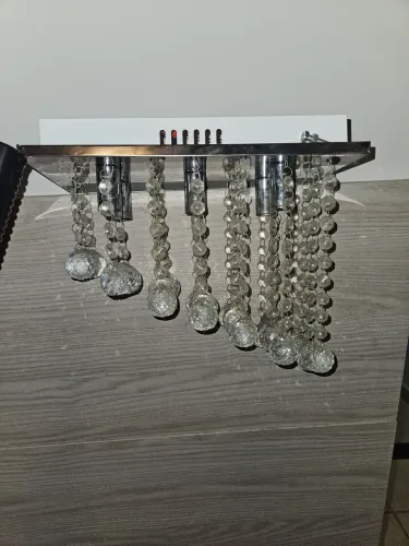 Lustre Gotas de Vidro  Moderno