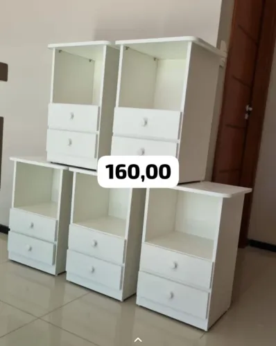 Criado-Mudo MDF Branco (Entregamos)