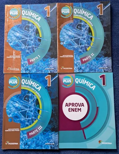 Conexão com a química, livros do primeiro ano do ensino médio.