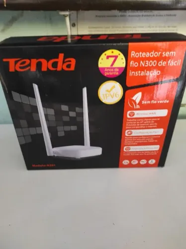 "Roteador Tenda N300 300 Mbps - Original, Novo/Usado (Depende do seu estado) e Configurado