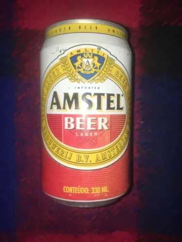 Lata de Cerveja Amstel Antiga