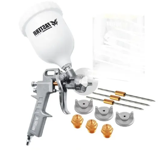 PISTOLA DE PINTURA GRAVIDADE CANECA PLÁSTICA 600ML