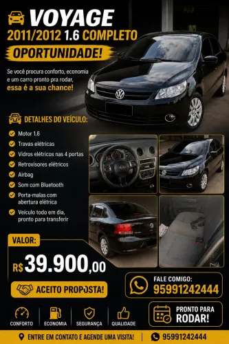 Volkswagen Voyage Comf/highli. 1.6 MI T.flex 8V 4P 2012