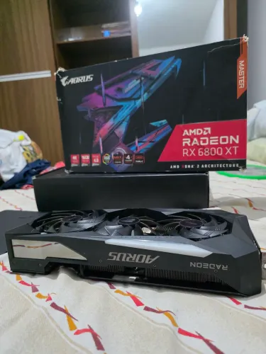 Rx 6800 xt 16 gb aorus master top de linha nao aceito trocas nao insita