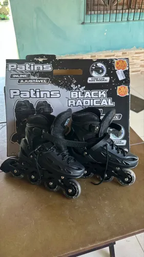 Patins novo - usado 1 vez - entrego