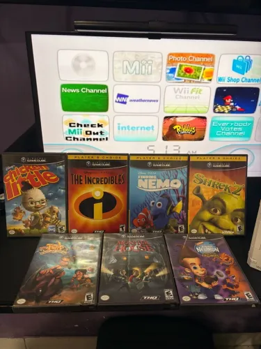 Lote 7 Jogos Nintendo GameCube - Animações e Filmes (Originais / Vários CIB)
