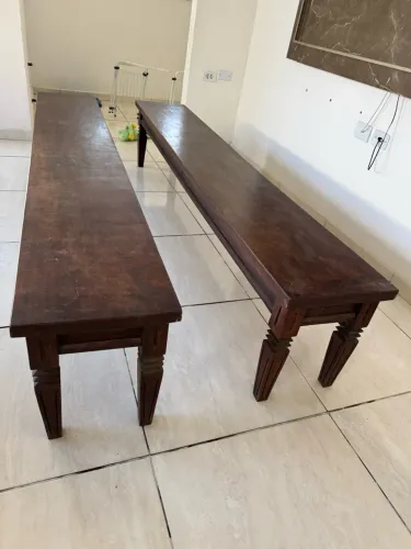Banco p mesa perfeito madeira maciça 600 cada