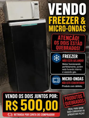 Freezer e microondas