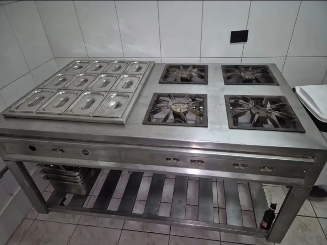 Fogão industrial inox