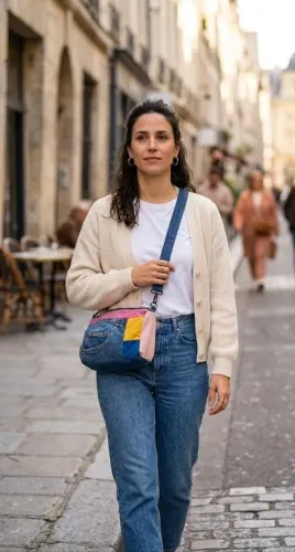Bolsa jeans peça única 