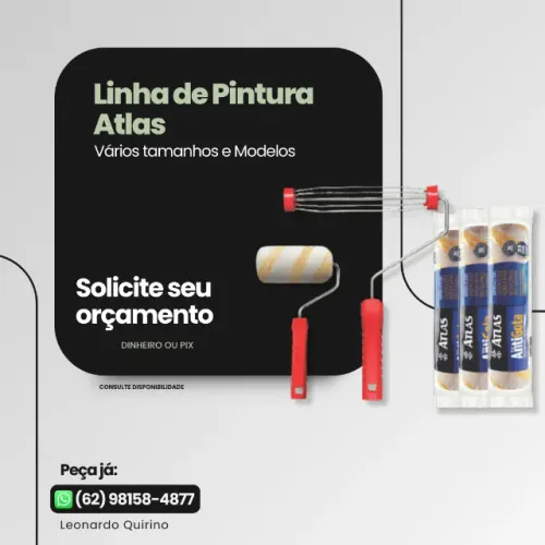 Rolos de Pintura Atlas - Vários modelos (Consulte Disponibilidade) 