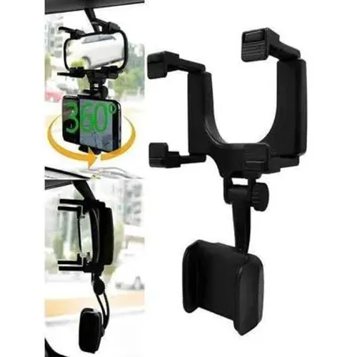 Suporte de Celular para Carro Retrovisor Rotação 360