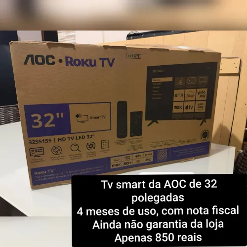 Tv smart semi nova pouco tempo de uso