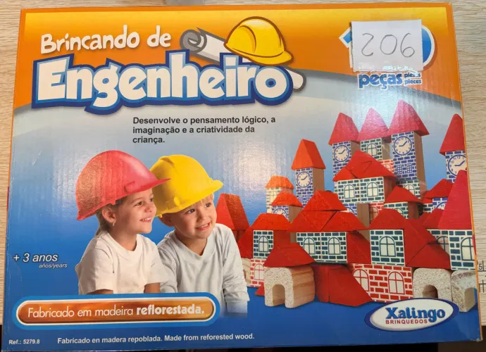 Brincando de engenheiro - Xalingo - 206 peças