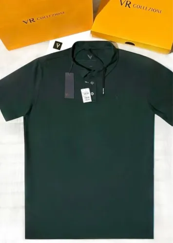 Camisa Polo Masculina VR, NOVA. Cor Verde Militar.