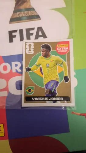 Figurinha Legend Vinicius Junior Ouro Copa do Mundo 2026