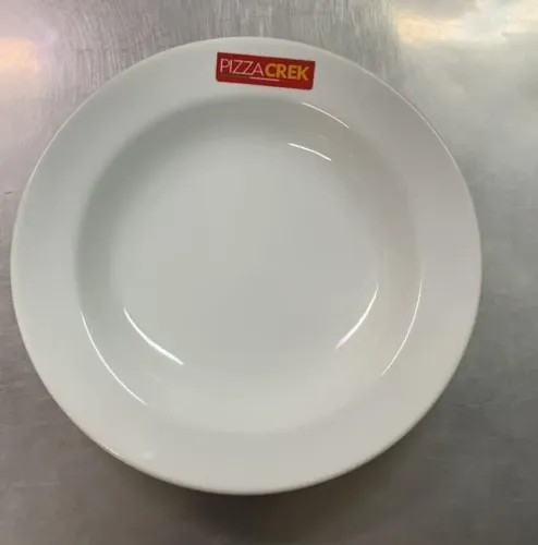 Prato Porcelana Schimidt para Franqueado Pizza Crek - Novos na Caixa