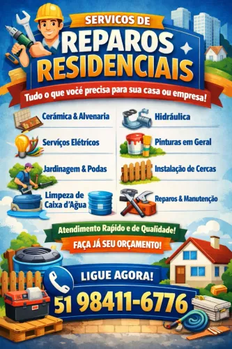 Reparos e Instalações Residenciais e Comerciais.