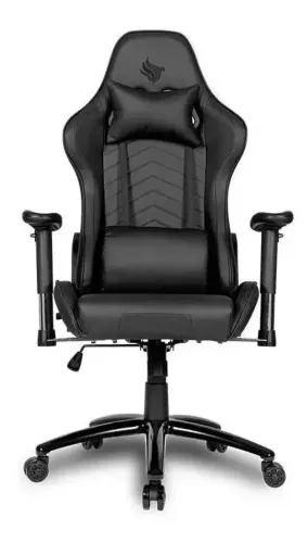 Cadeira Gamer Pichau Donek S Preta Reclinável Cor Preto Material do estofamento Couro
